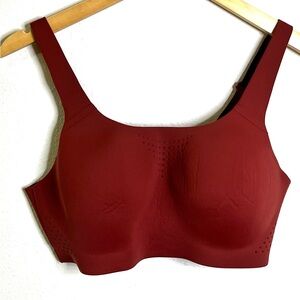 VSX Deep Red Seamless Bra Victoria’s Secret sports bra 36 C wireless
